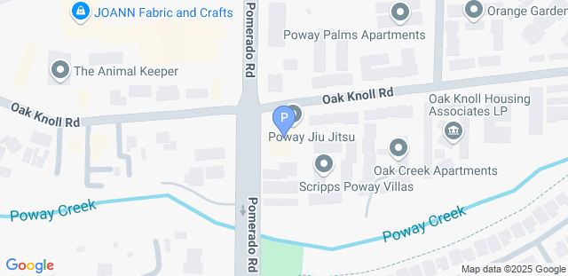 Map to Poway Jiu Jitsu